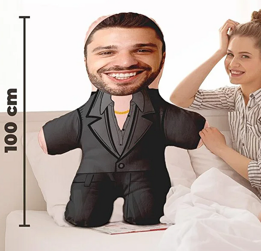 Kişiye Özel Fotoğraflı Siz Hepiniz EŞREFTEK Peluş Oyuncak -100cm-