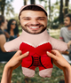 Kişiye Özel Fotoğraflı Komik Gecelikli Peluş Oyuncak -25cm-