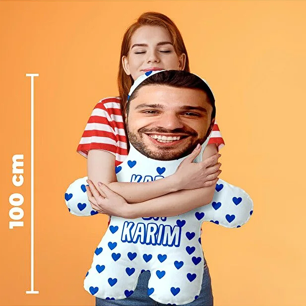 Karımda Karım Kişiye Özel Hediyelik Peluş Oyuncak -100cm-